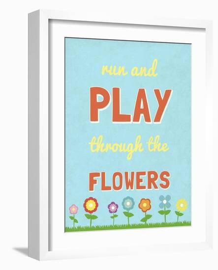 Run and Play-null-Framed Art Print