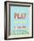 Run and Play-null-Framed Art Print