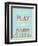 Run and Play-null-Framed Premium Giclee Print