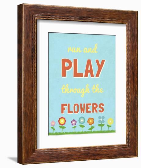 Run and Play-null-Framed Art Print