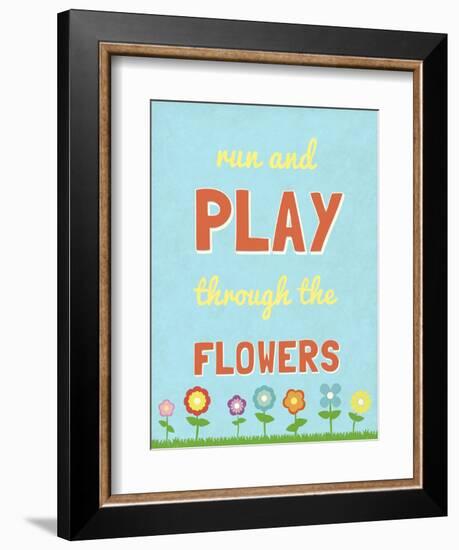 Run and Play-null-Framed Art Print