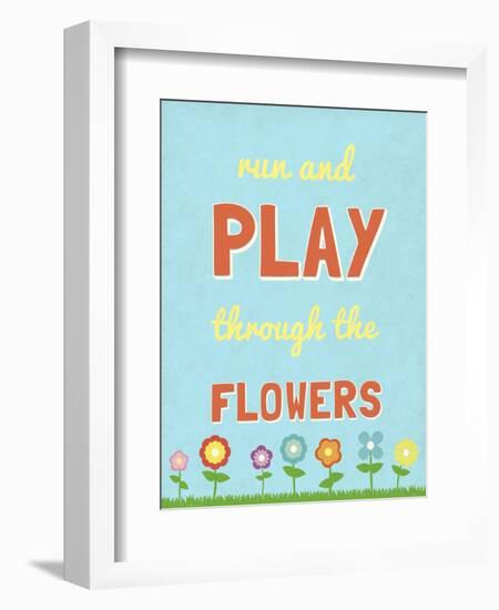 Run and Play-null-Framed Art Print