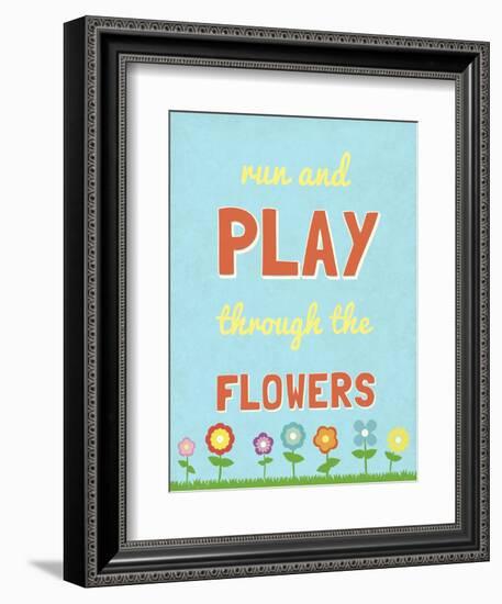 Run and Play-null-Framed Art Print