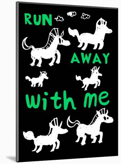 Run Away With Me - Tommy Human Cartoon Print-Tommy Human-Mounted Art Print