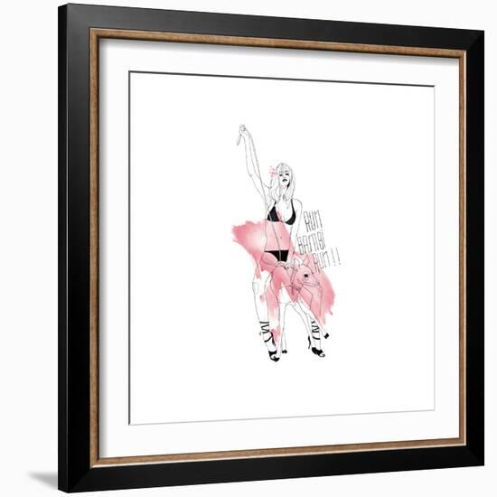 Run Bambi-Manuel Rebollo-Framed Premium Giclee Print