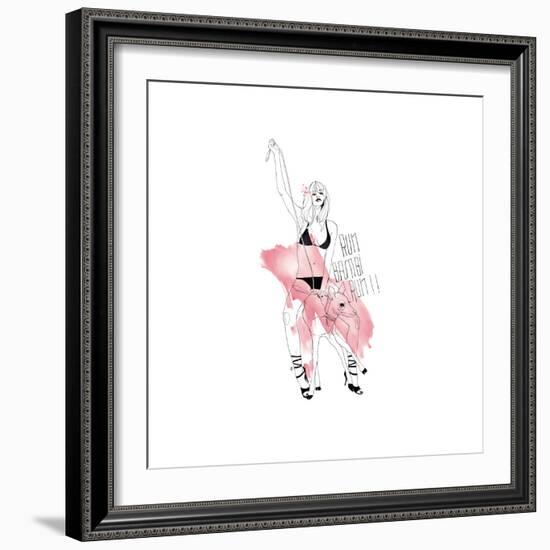 Run Bambi-Manuel Rebollo-Framed Premium Giclee Print
