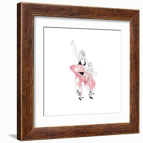 Run Bambi-Manuel Rebollo-Framed Art Print