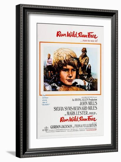 Run Wild, Run Free, from Left: Sylvia Syms, Mark Lester, John Mills, Fiona Fullerton, 1969-null-Framed Premium Giclee Print