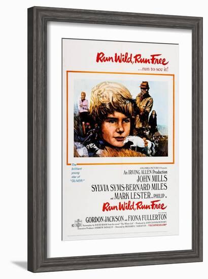 Run Wild, Run Free, from Left: Sylvia Syms, Mark Lester, John Mills, Fiona Fullerton, 1969-null-Framed Art Print