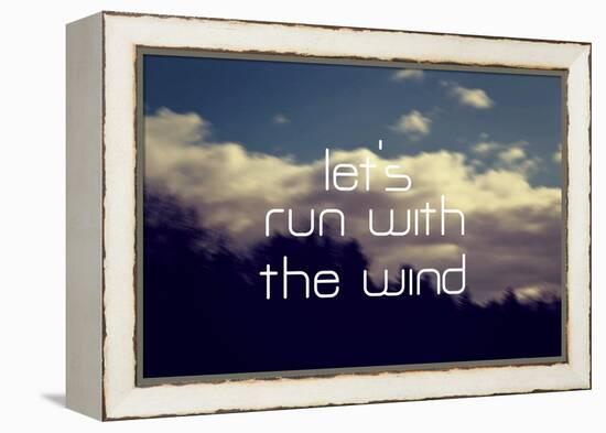 Run with the Wind-Vintage Skies-Framed Premier Image Canvas