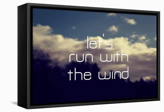 Run with the Wind-Vintage Skies-Framed Premier Image Canvas