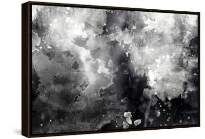 Abstract Black And White Ink Painting On Grunge Paper