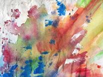 Abstract Painting Background With Expressive Bright Brush Strokes-run4it-Art Print