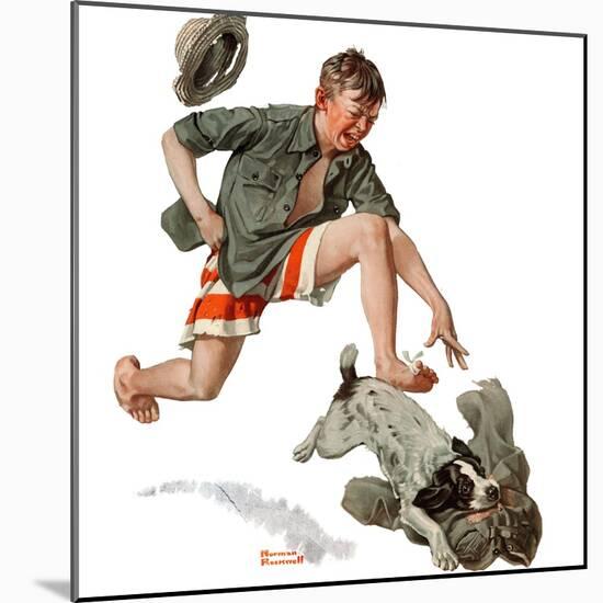 "Runaway Pants", August 9,1919-Norman Rockwell-Mounted Giclee Print