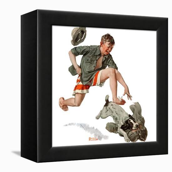 "Runaway Pants", August 9,1919-Norman Rockwell-Framed Premier Image Canvas