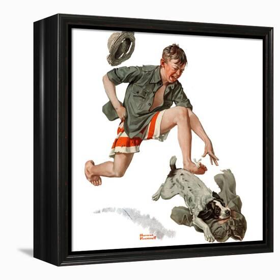 "Runaway Pants", August 9,1919-Norman Rockwell-Framed Premier Image Canvas