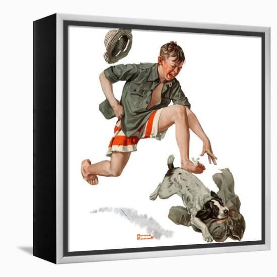 "Runaway Pants", August 9,1919-Norman Rockwell-Framed Premier Image Canvas