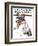 "Runaway Pants" Saturday Evening Post Cover, August 9,1919-Norman Rockwell-Framed Giclee Print