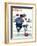 "Runaway" Saturday Evening Post Cover, September 20,1958-Norman Rockwell-Framed Premium Giclee Print