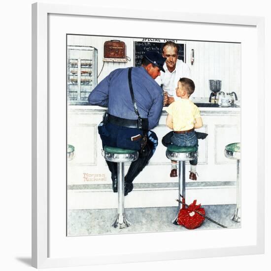 "Runaway", September 20,1958-Norman Rockwell-Framed Giclee Print