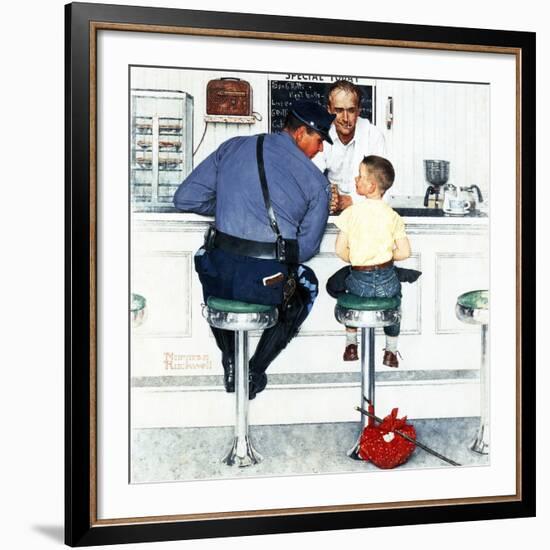 "Runaway", September 20,1958-Norman Rockwell-Framed Giclee Print