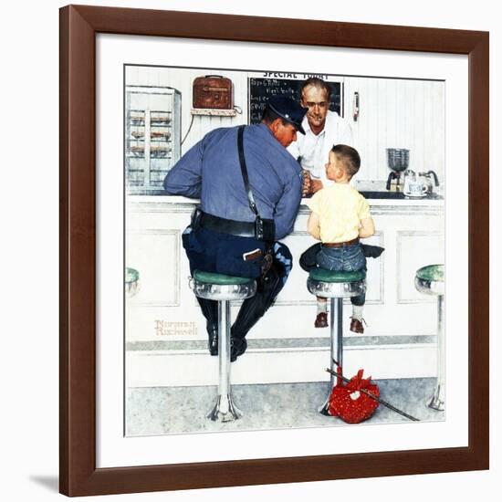 "Runaway", September 20,1958-Norman Rockwell-Framed Giclee Print