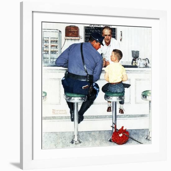 "Runaway", September 20,1958-Norman Rockwell-Framed Premium Giclee Print