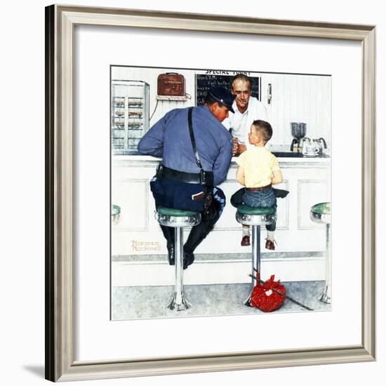 "Runaway", September 20,1958-Norman Rockwell-Framed Giclee Print