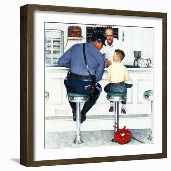 "Runaway", September 20,1958-Norman Rockwell-Framed Giclee Print