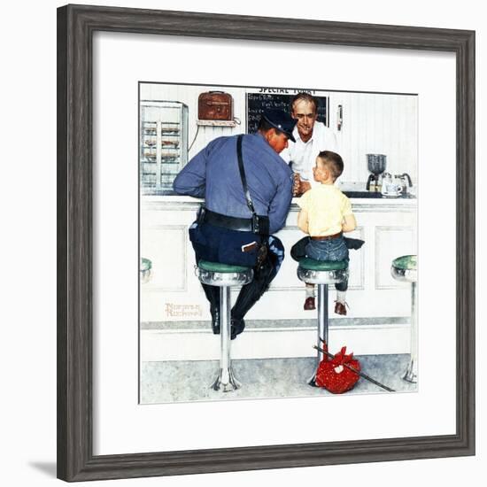 "Runaway", September 20,1958-Norman Rockwell-Framed Giclee Print