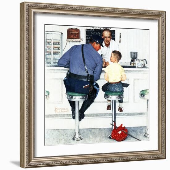 "Runaway", September 20,1958-Norman Rockwell-Framed Premium Giclee Print