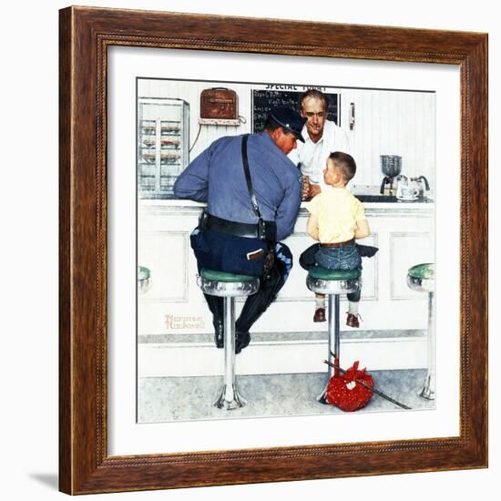 "Runaway", September 20,1958-Norman Rockwell-Framed Premium Giclee Print