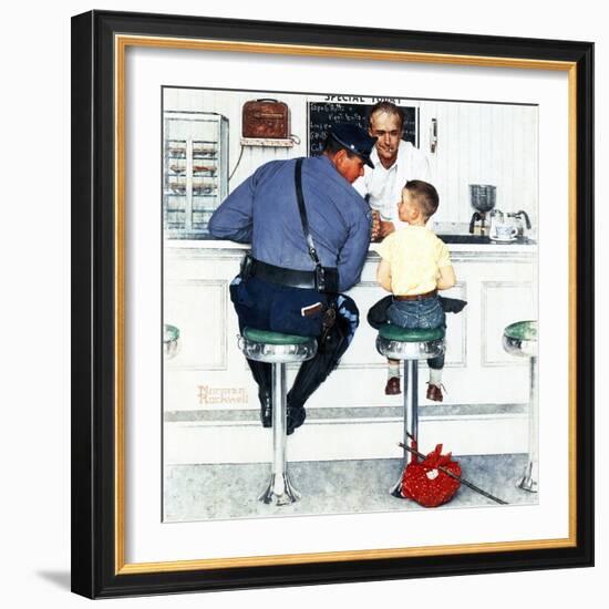 "Runaway", September 20,1958-Norman Rockwell-Framed Premium Giclee Print