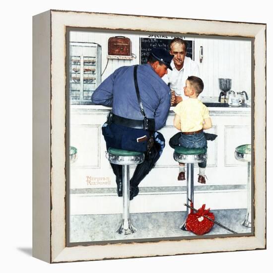 "Runaway", September 20,1958-Norman Rockwell-Framed Premier Image Canvas