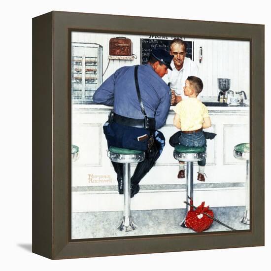 "Runaway", September 20,1958-Norman Rockwell-Framed Premier Image Canvas