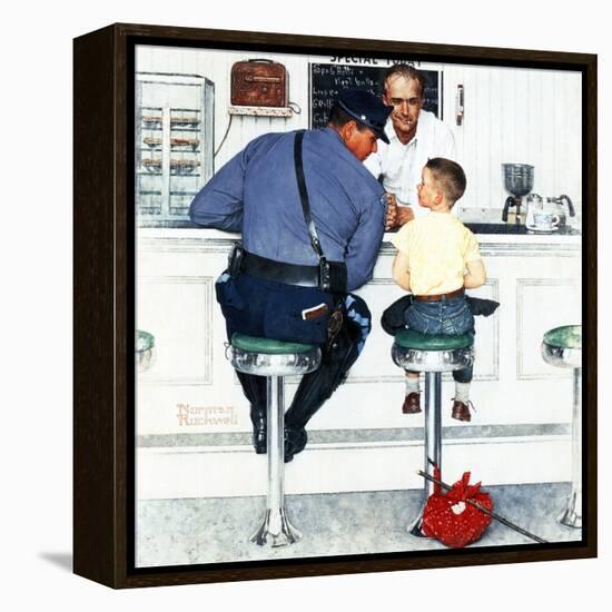 "Runaway", September 20,1958-Norman Rockwell-Framed Premier Image Canvas