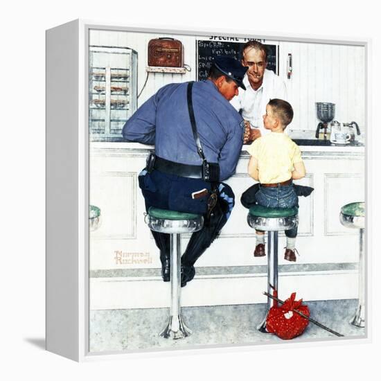 "Runaway", September 20,1958-Norman Rockwell-Framed Premier Image Canvas