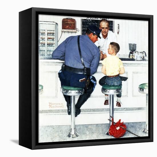 "Runaway", September 20,1958-Norman Rockwell-Framed Premier Image Canvas