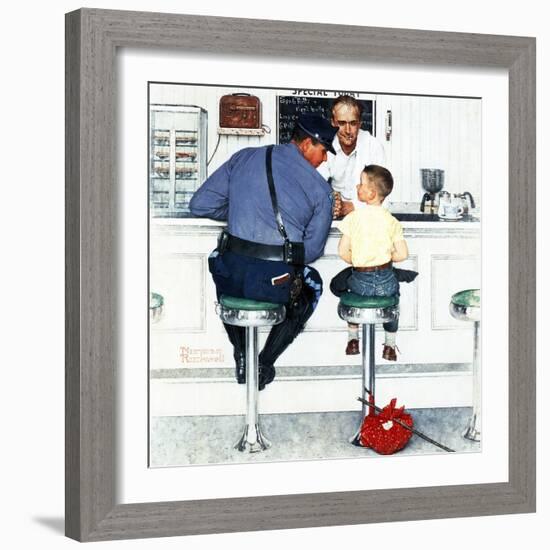 "Runaway", September 20,1958-Norman Rockwell-Framed Giclee Print