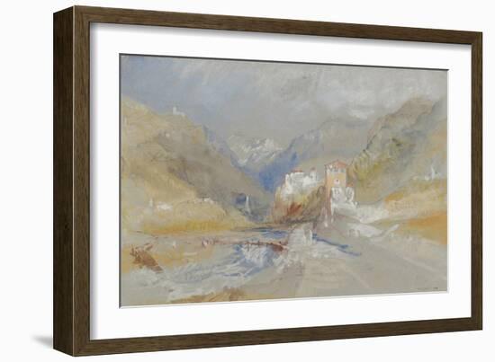 Runkelstein Castle, Near Botzen-J. M. W. Turner-Framed Giclee Print