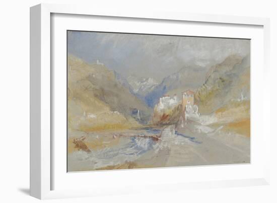 Runkelstein Castle, Near Botzen-J. M. W. Turner-Framed Giclee Print