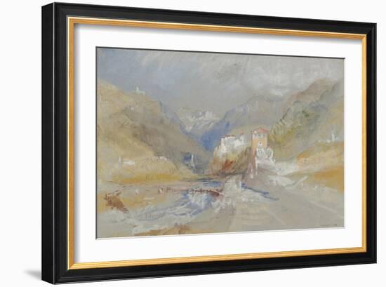 Runkelstein Castle, Near Botzen-J. M. W. Turner-Framed Giclee Print