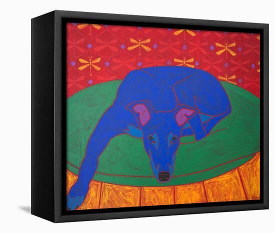 Runner in Repose-Angela Bond-Framed Stretched Canvas