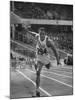 Runner Milt Campbell Competing in the Olympics-John Dominis-Mounted Premium Photographic Print