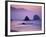 Runner on The Beach, Cannon Beach, Oregon, USA-Gavriel Jecan-Framed Photographic Print