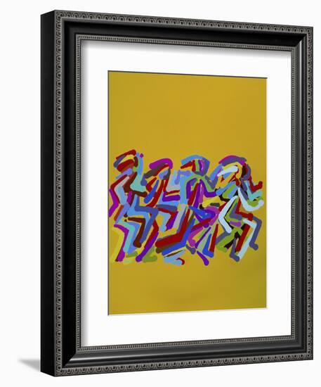 Runners II-Diana Ong-Framed Giclee Print