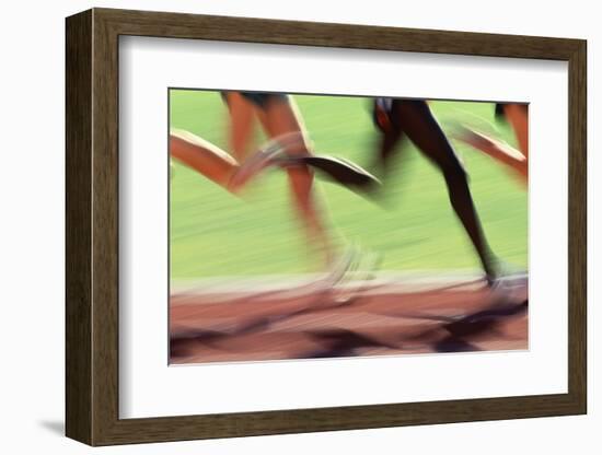 Runners Legs in Motion (Blurred Motion)-Peter Skinner-Framed Photographic Print