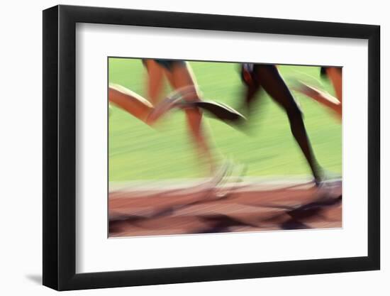 Runners Legs in Motion (Blurred Motion)-Peter Skinner-Framed Photographic Print