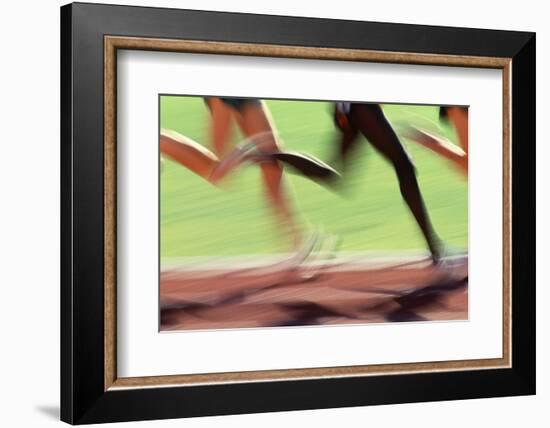 Runners Legs in Motion (Blurred Motion)-Peter Skinner-Framed Photographic Print