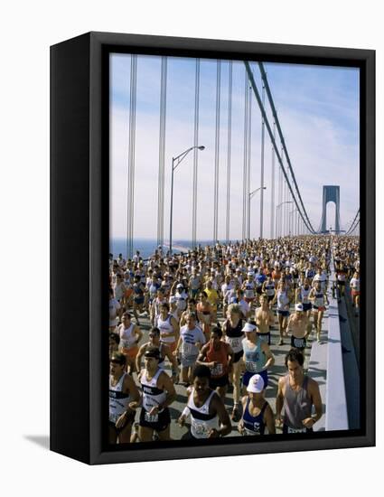 Runners, Marathon, New York, New York State, USA-Adam Woolfitt-Framed Premier Image Canvas